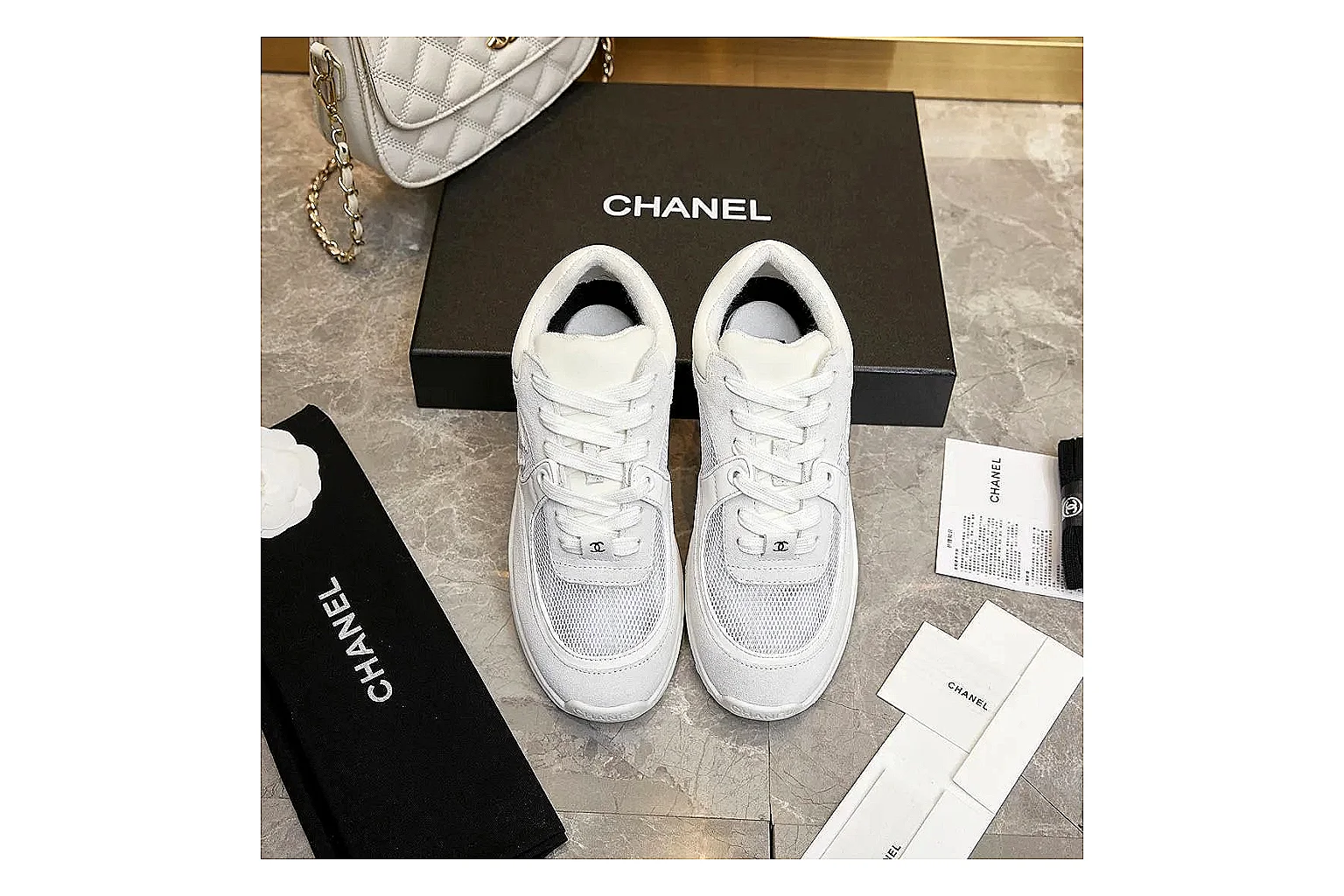 Kako Scout comparison images for Chanel White Runner Sneaker thumbnail 5