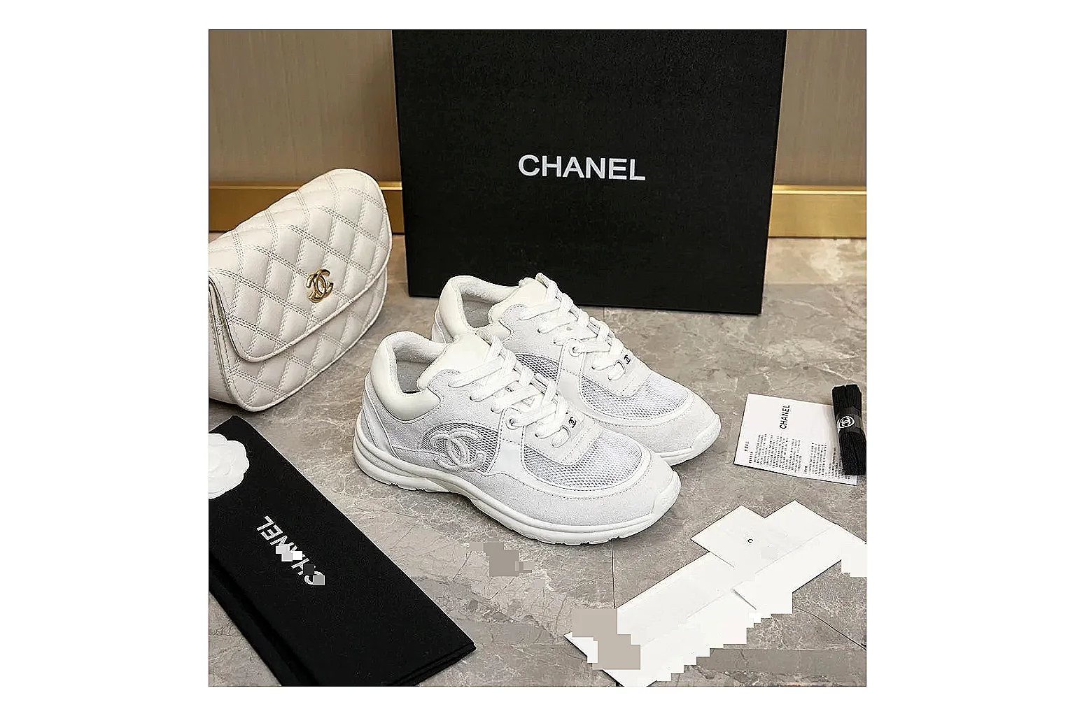 Kako Scout comparison images for Chanel White Runner Sneaker thumbnail 6