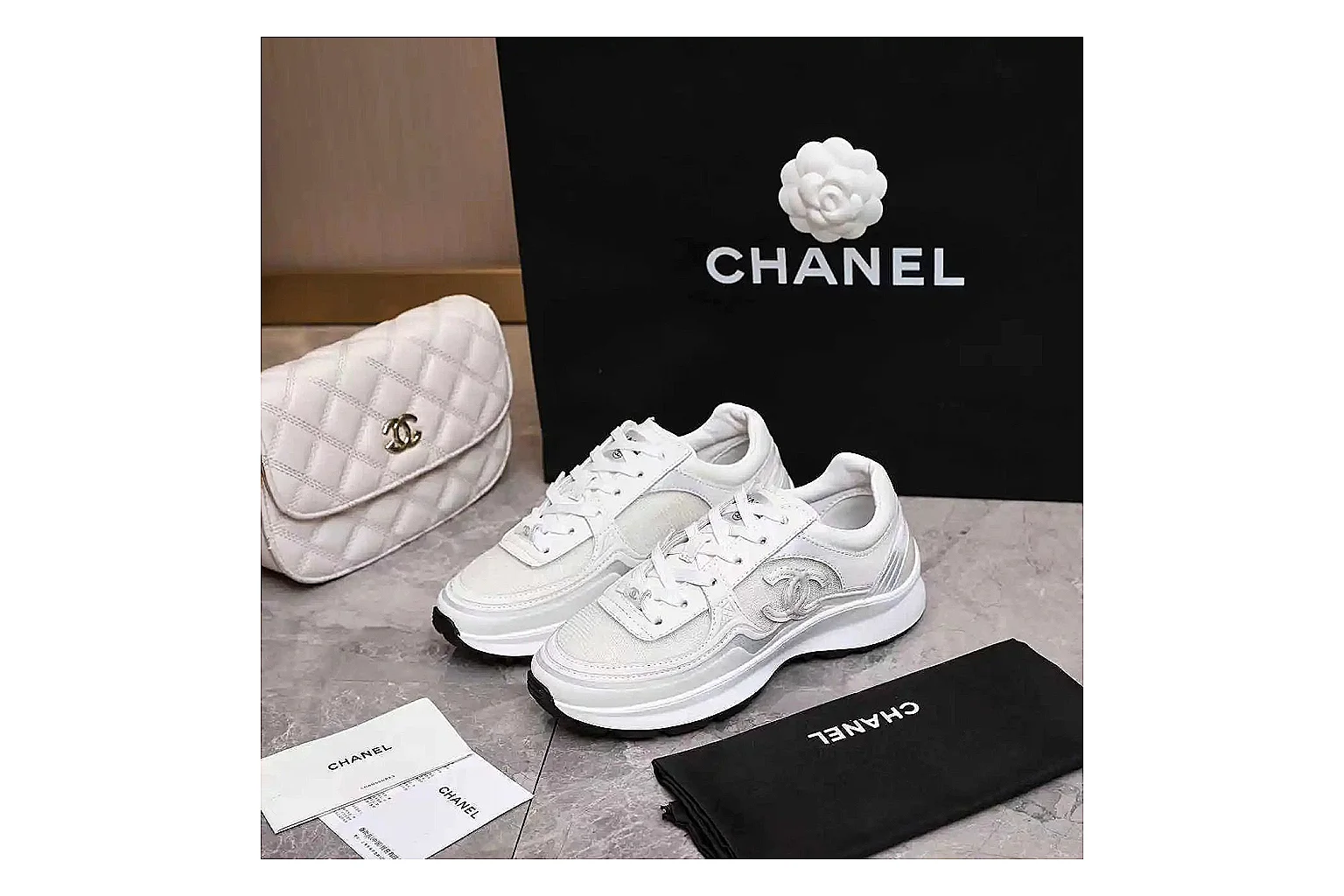 Kako Scout comparison images for Chanel White Runner Sneaker