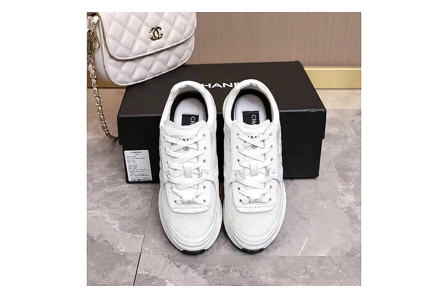 Kako Scout comparison images for Chanel White Runner Sneaker thumbnail 5