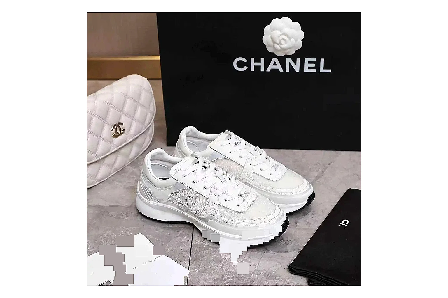 Kako Scout comparison images for Chanel White Runner Sneaker thumbnail 6