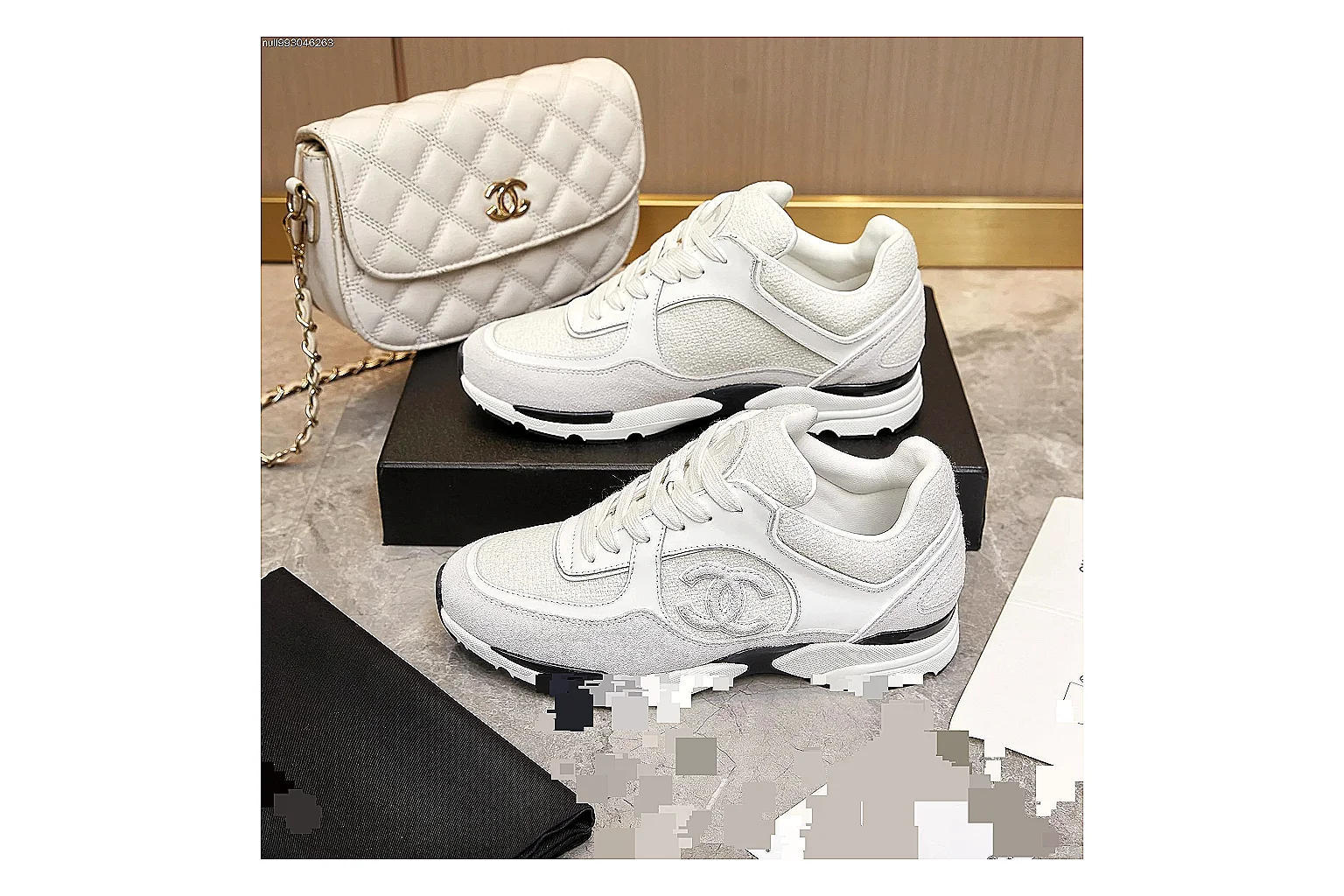 Kako Scout comparison images for Chanel White Gray Runner Sneaker thumbnail 2