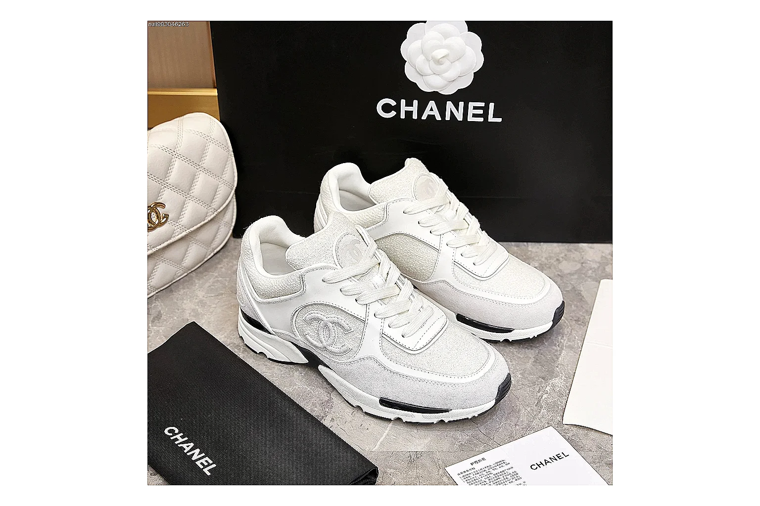 Kako Scout comparison images for Chanel White Gray Runner Sneaker