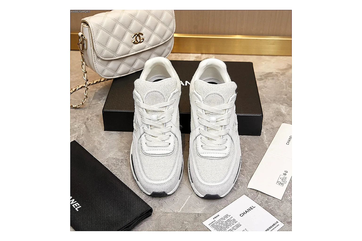 Kako Scout comparison images for Chanel White Gray Runner Sneaker thumbnail 5