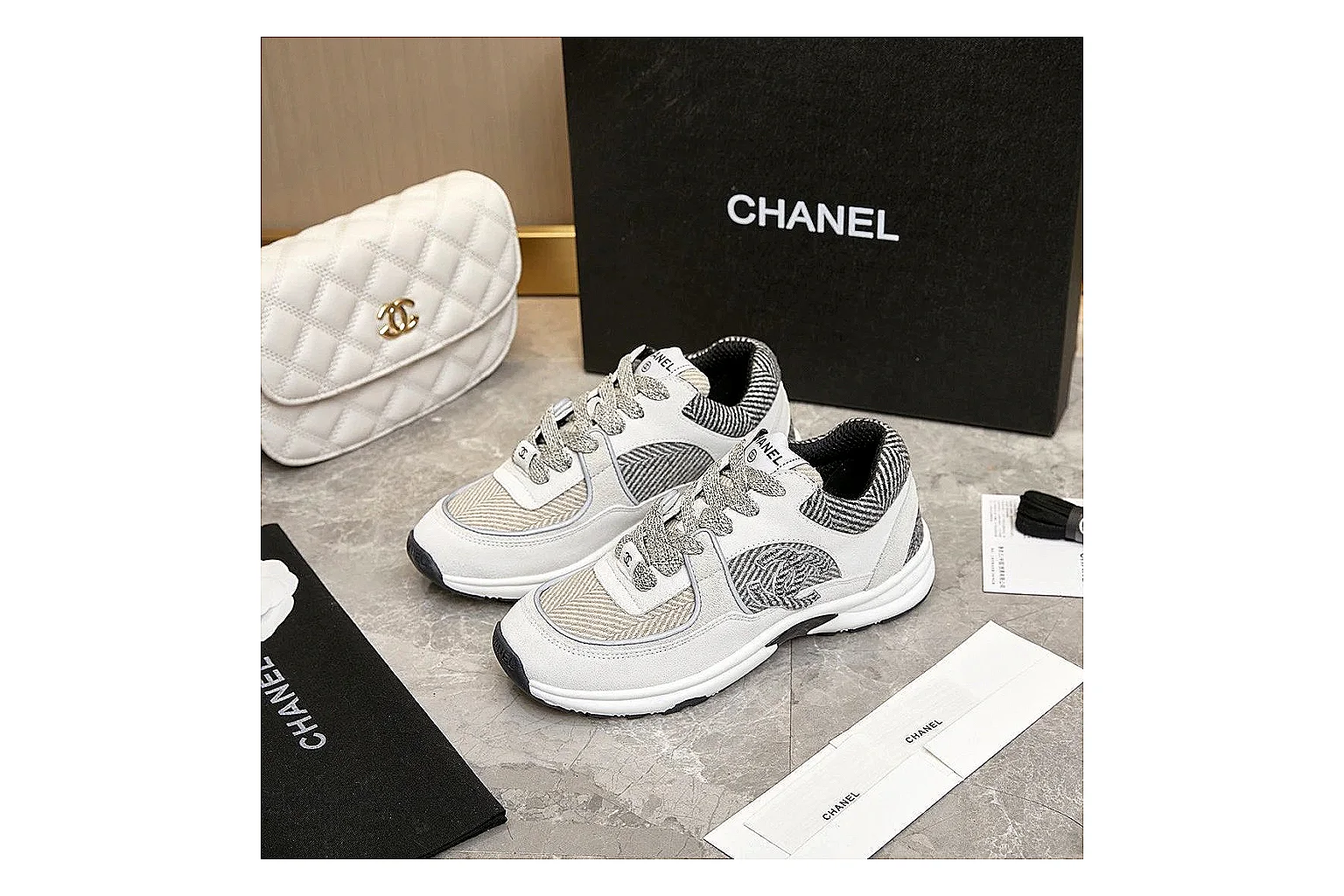Kako Scout comparison images for Chanel White Runner Sneaker