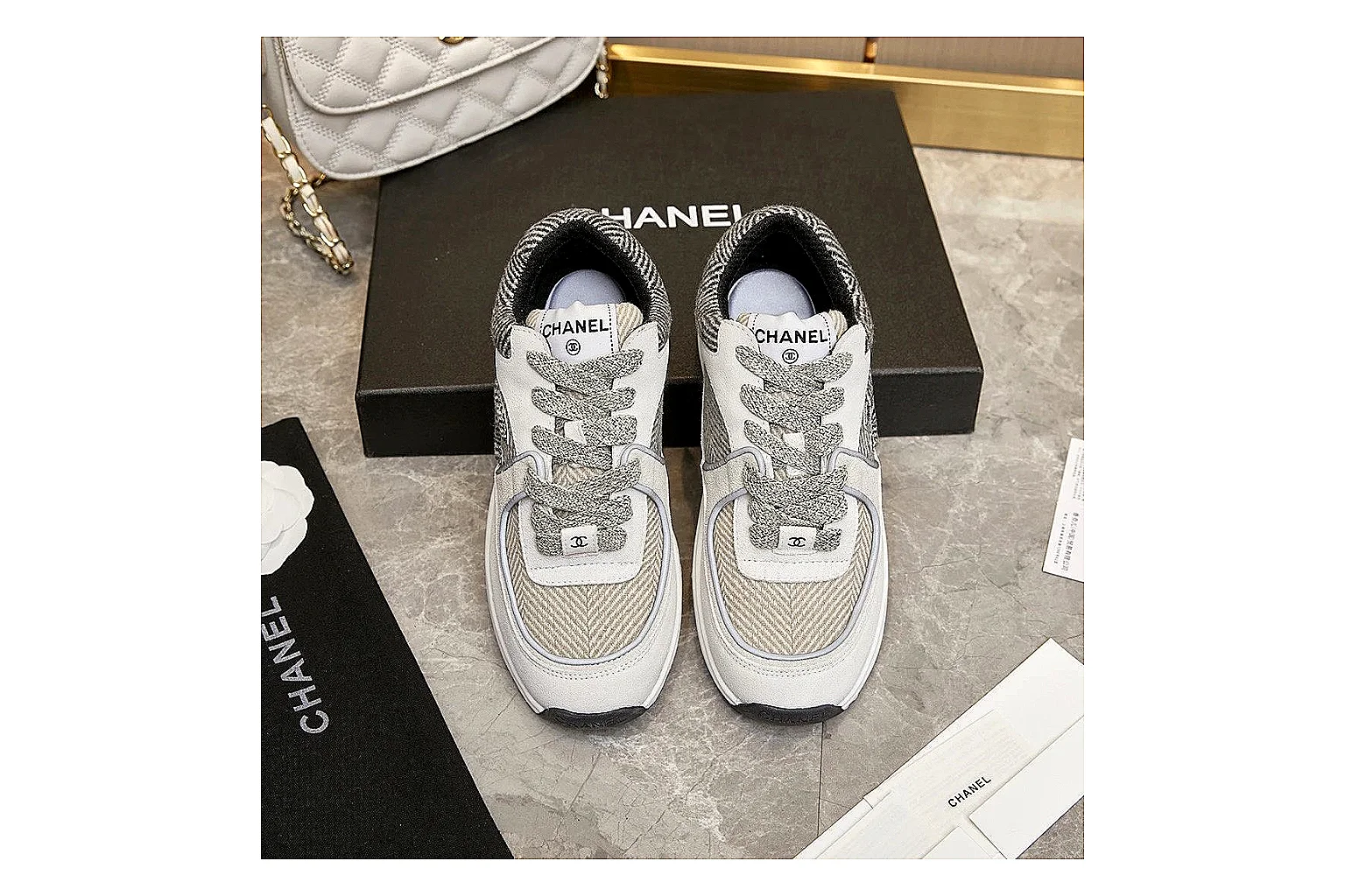 Kako Scout comparison images for Chanel White Runner Sneaker thumbnail 3
