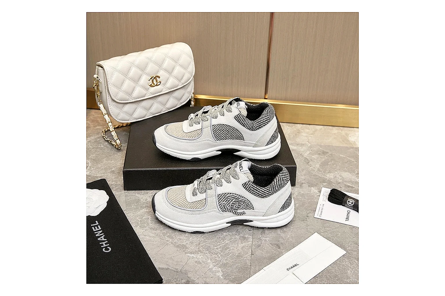 Kako Scout comparison images for Chanel White Runner Sneaker thumbnail 5