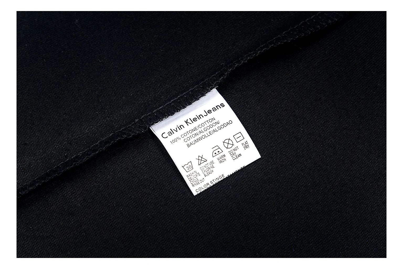 kakoscout.com Calvin Klein Black Logo Tee 0547 Black short-sleeve-tee product image thumbnail 4