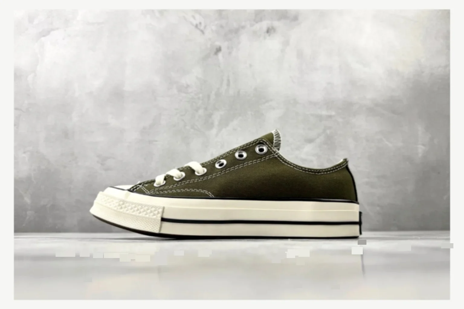 Converse Chuck 70 Olive Low Top comparison proof image SKU 1182167372