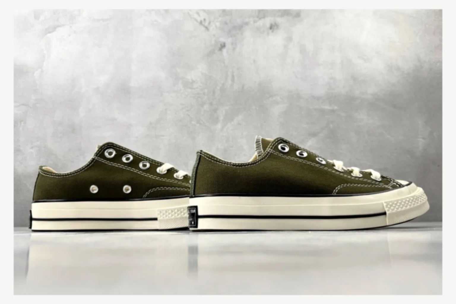 Converse Chuck 70 Olive Low Top comparison proof image SKU 1182167372 thumbnail 5