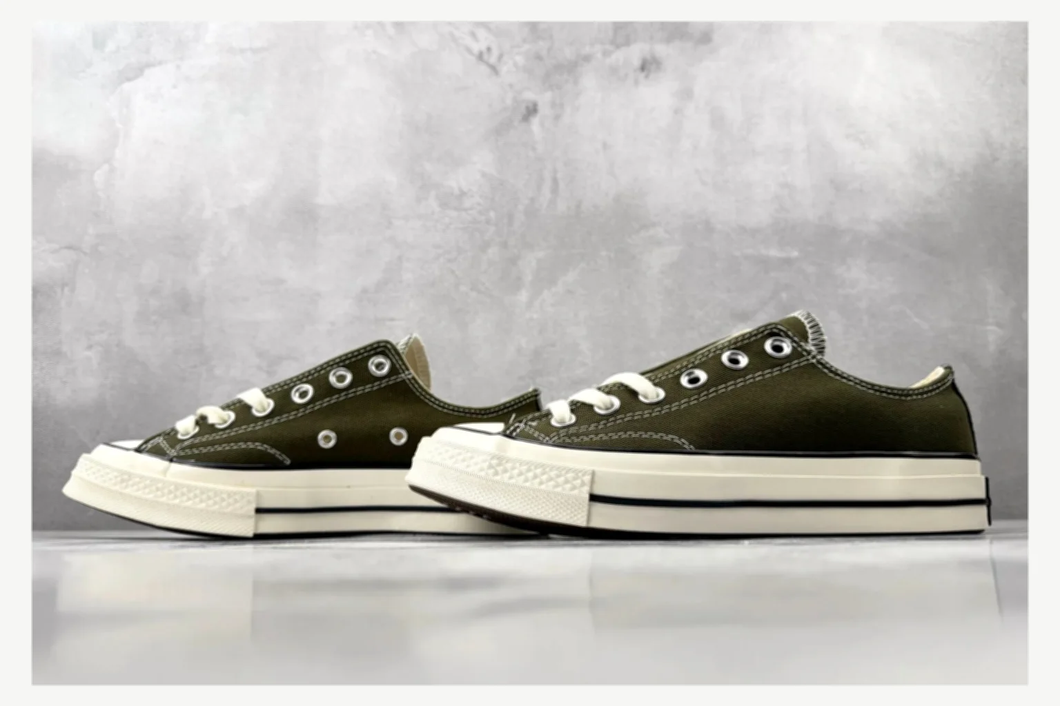 Converse Chuck 70 Olive Low Top comparison proof image SKU 1182167372 thumbnail 4