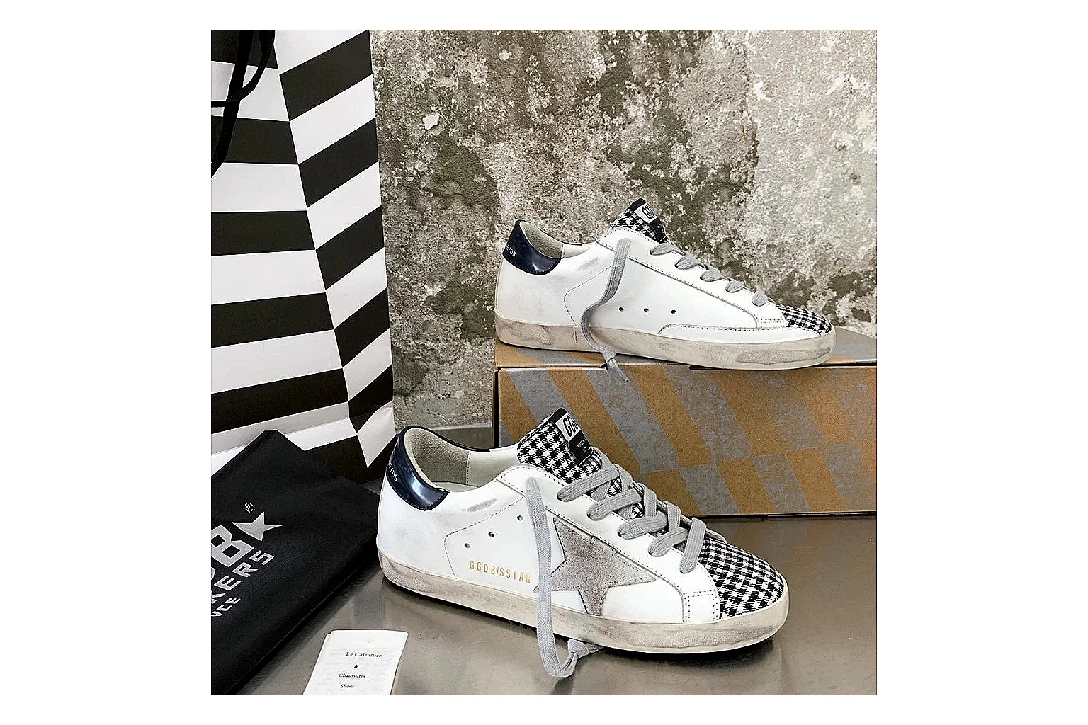 kakoscout.com Dior B30 Silver Checker comparison signal card six-photo gallery thumbnail 4