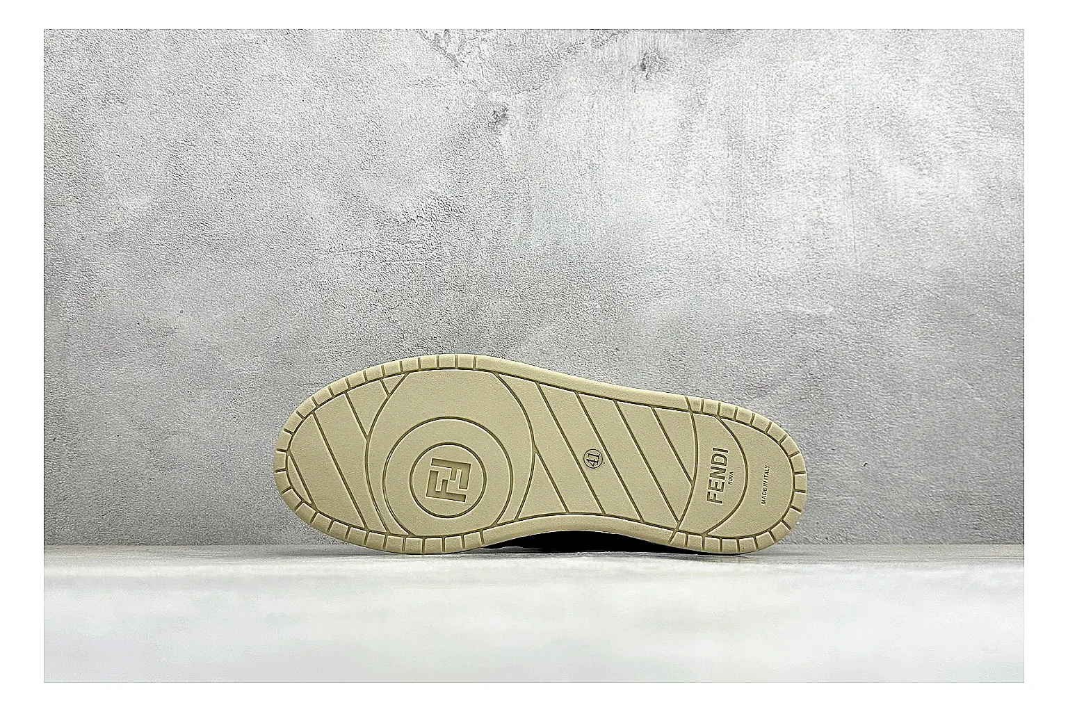 Fendi Match Black White comparison photo showing black and white low-top upper, chunky sole, clean panel blocking, and casual designer profile thumbnail 4