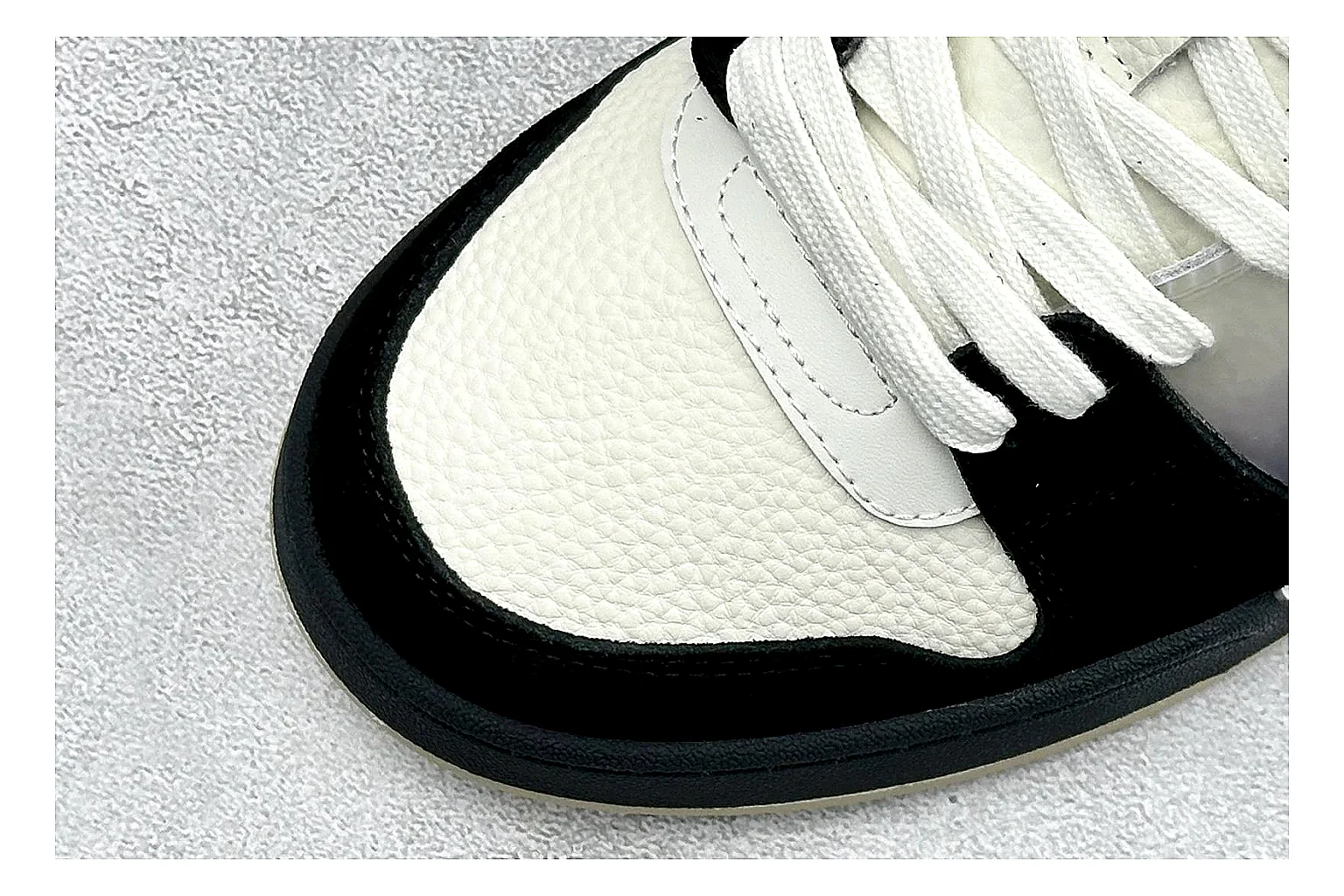 Fendi Match Black White comparison photo showing black and white low-top upper, chunky sole, clean panel blocking, and casual designer profile thumbnail 5