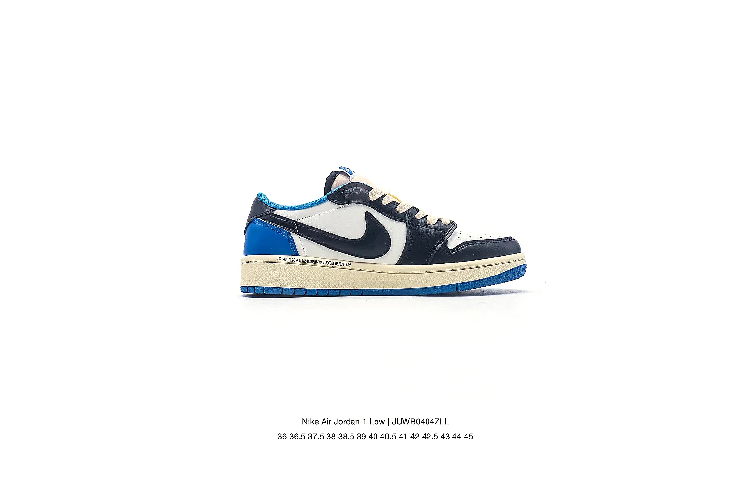 Jordan 1 Low Blue Sail Sneaker 8979 comparison gallery with QC evidence