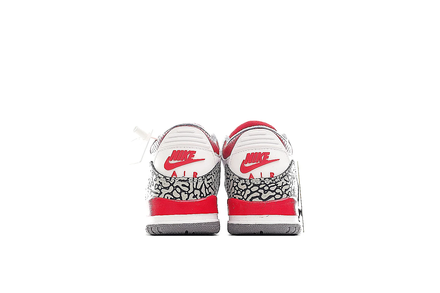 Jordan 2520 white red elephant panel sneaker side profile QC proof thumbnail 5