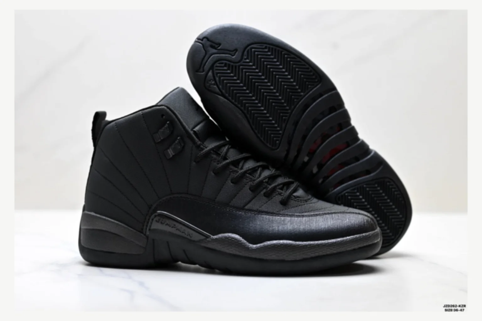 Jordan Air Jordan 12 Black High Top comparison proof image SKU 1182167523 thumbnail 4
