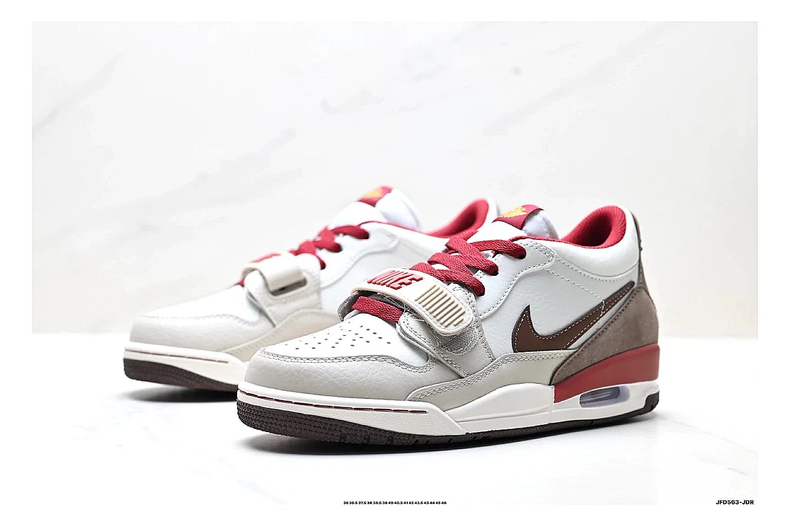 kakoscout.com Jordan Air Jordan 4 White Red comparison signal card six-photo gallery thumbnail 3