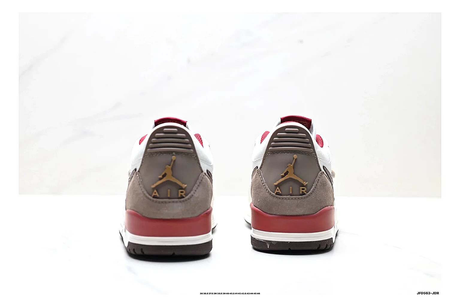 kakoscout.com Jordan Air Jordan 4 White Red comparison signal card six-photo gallery thumbnail 5