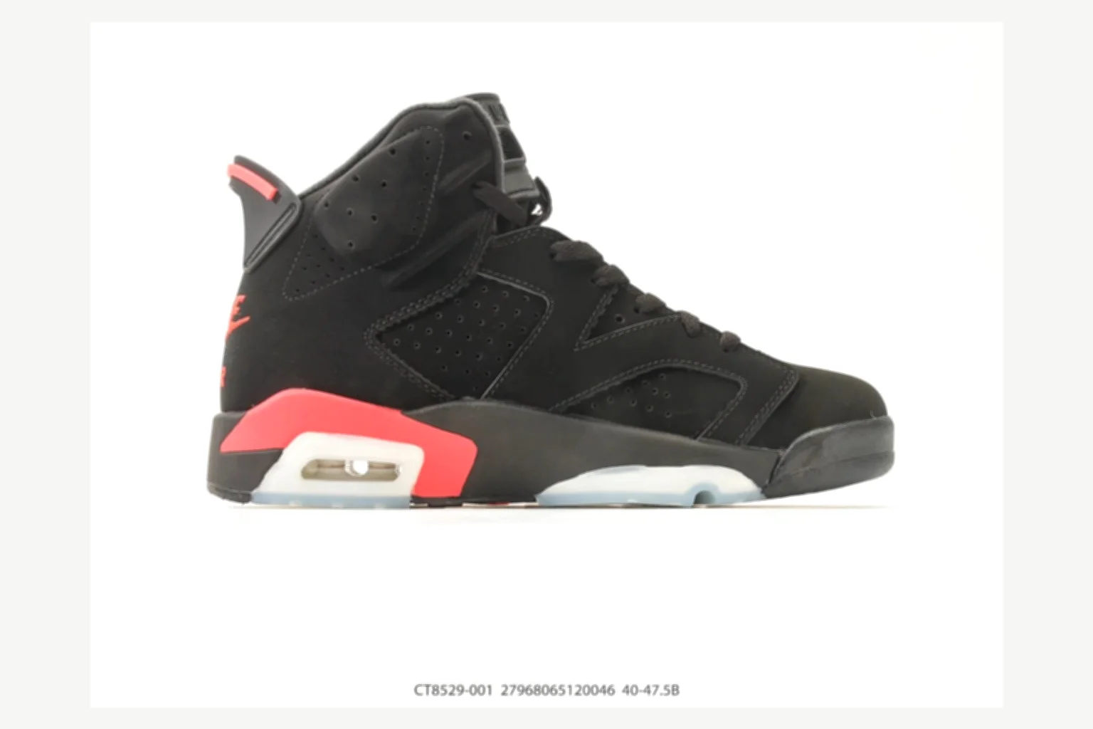 Jordan Air Jordan 6 Retro Black Gray High Top comparison proof image SKU 1182167253 thumbnail 6