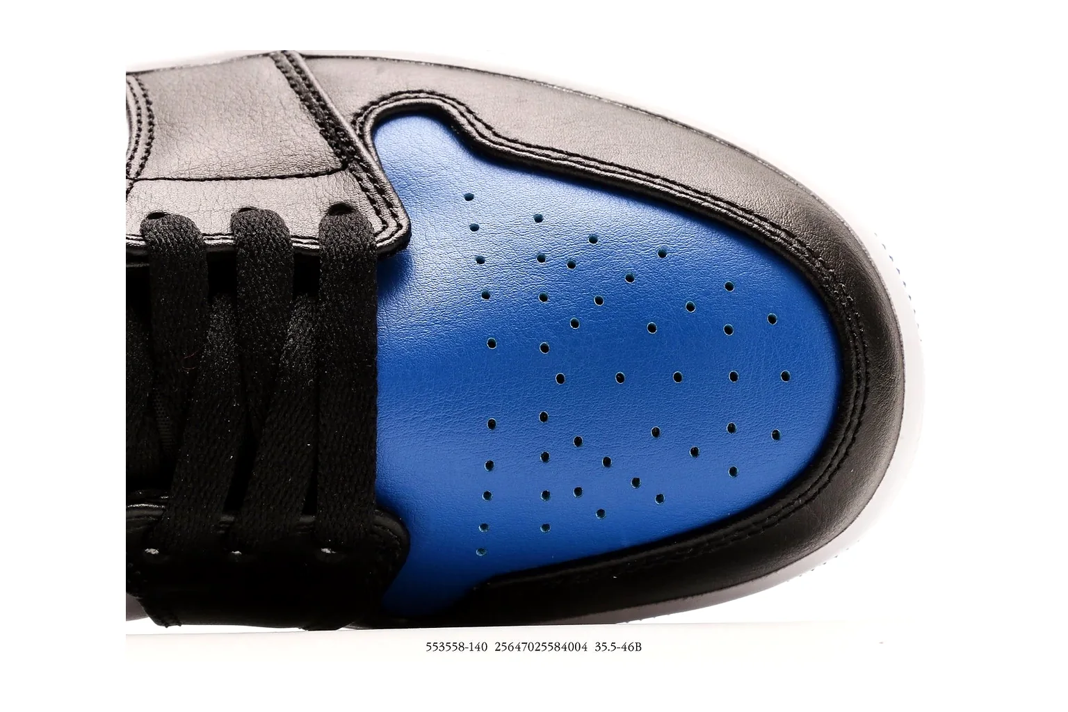 Jordan Air Jordan 1 Low Black Royal Blue retro basketball low six photo view thumbnail 5