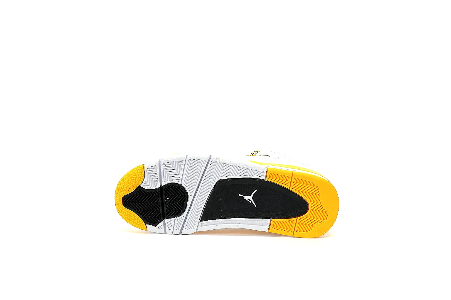 Jordan AJ4 white yellow CNY 420 listing with side outsole and pair QC views thumbnail 4