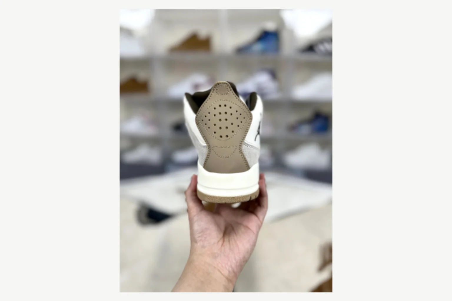 Jordan Courtside 23 Brown Cream Mid Top comparison proof image SKU 1194924459 thumbnail 3
