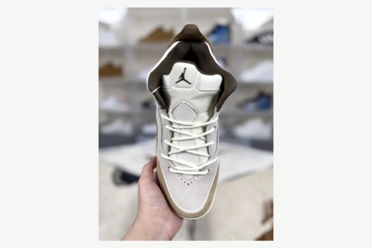 Jordan Courtside 23 Brown Cream Mid Top comparison proof image SKU 1194924459 thumbnail 4