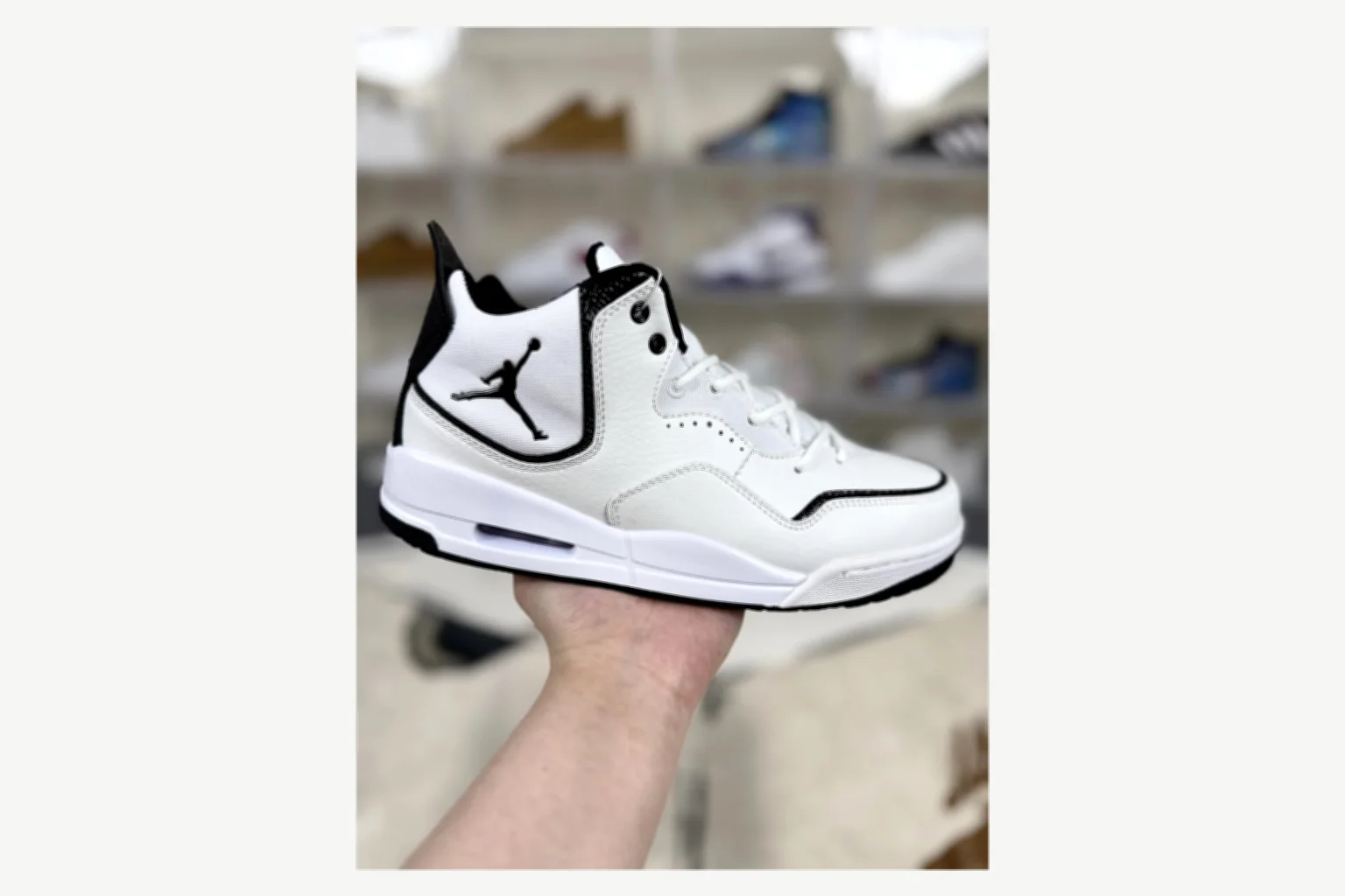 Jordan Courtside 23 Purple White Mid Top comparison proof image SKU 1194924481 thumbnail 6