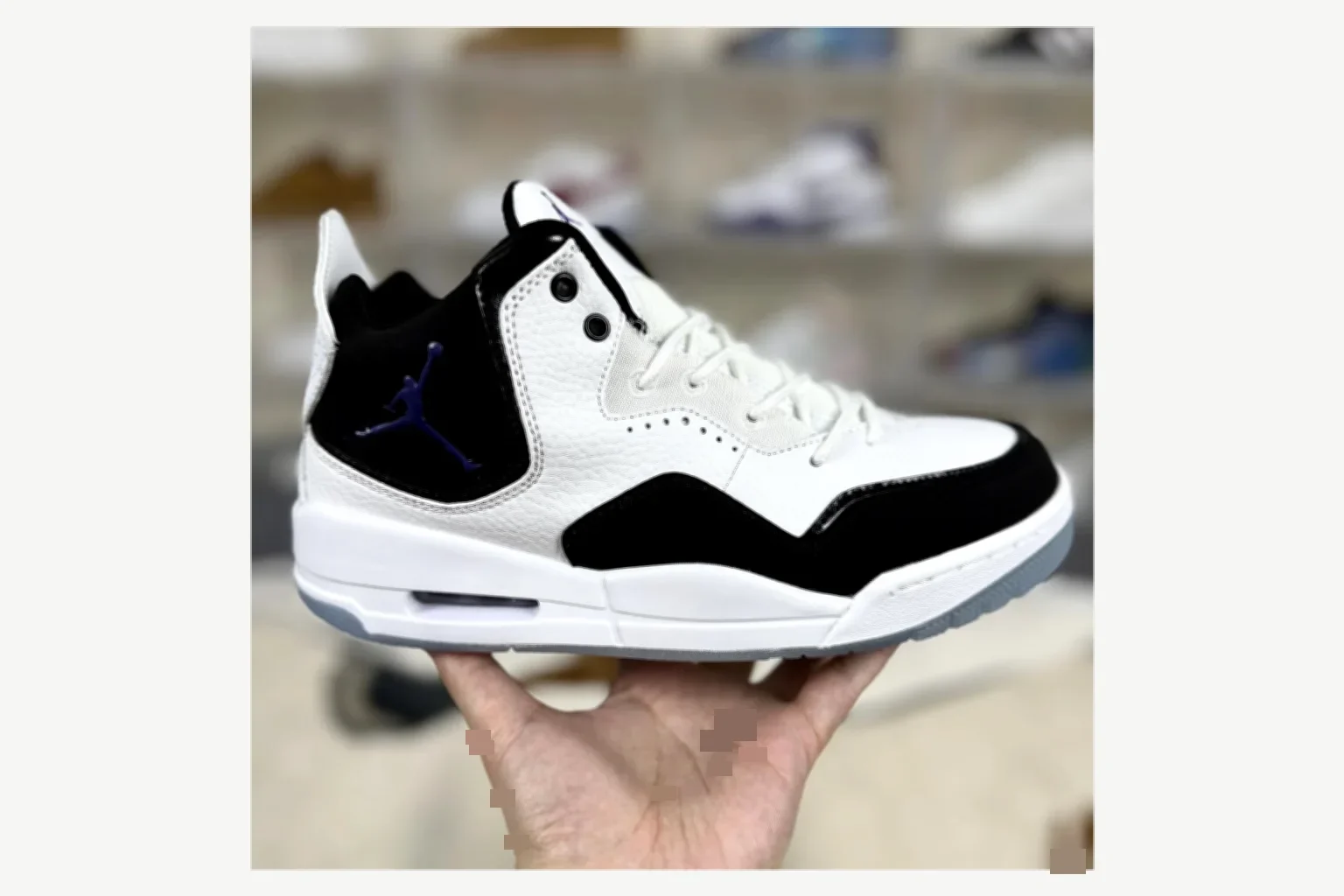 Jordan Courtside 23 Gray Blue Mid Top comparison proof image SKU 1194924534