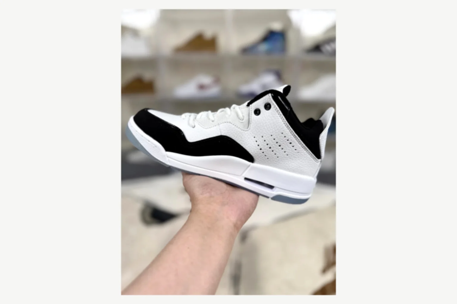 Jordan Courtside 23 Gray Blue Mid Top comparison proof image SKU 1194924534