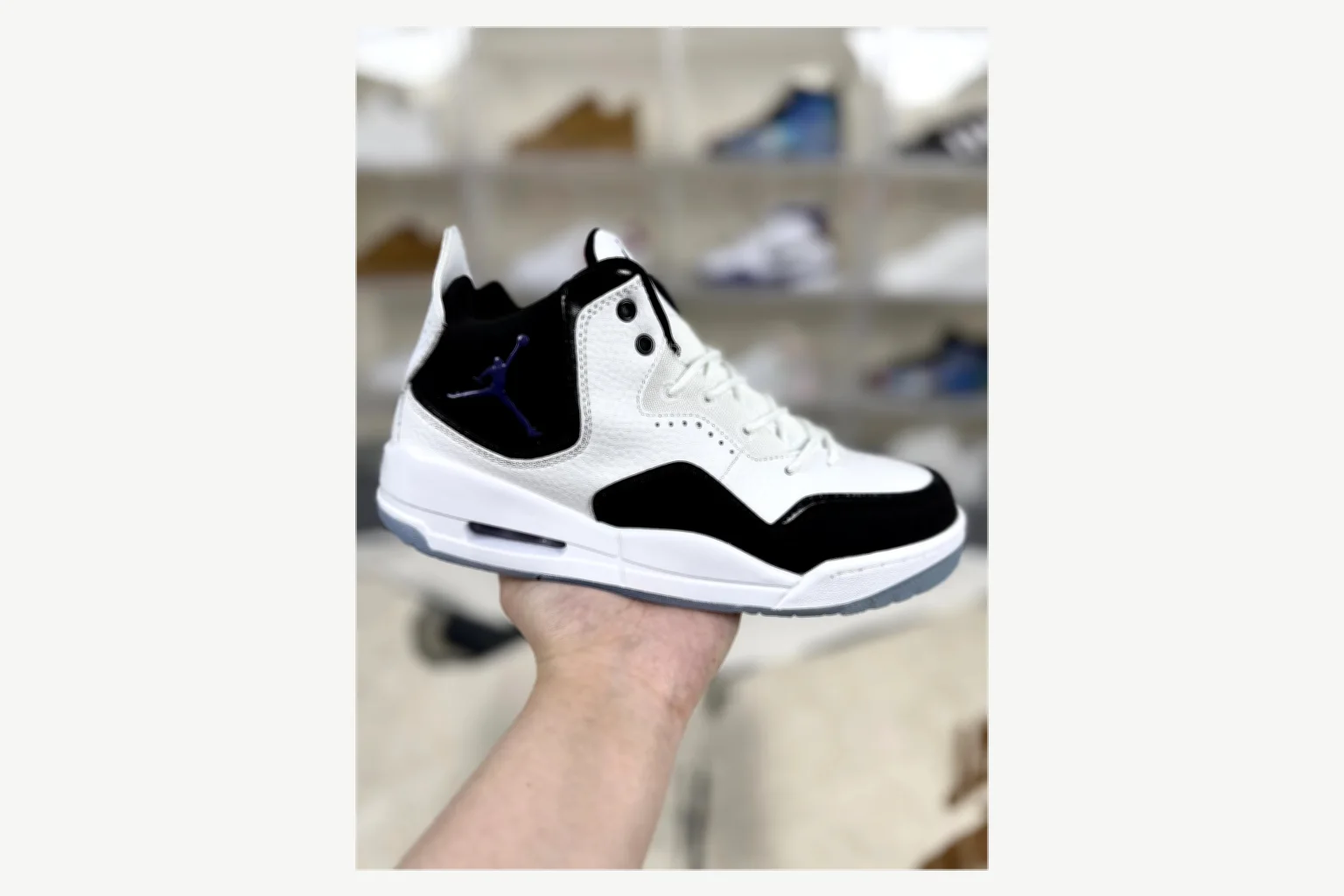 Jordan Courtside 23 Gray Blue Mid Top comparison proof image SKU 1194924534 thumbnail 6