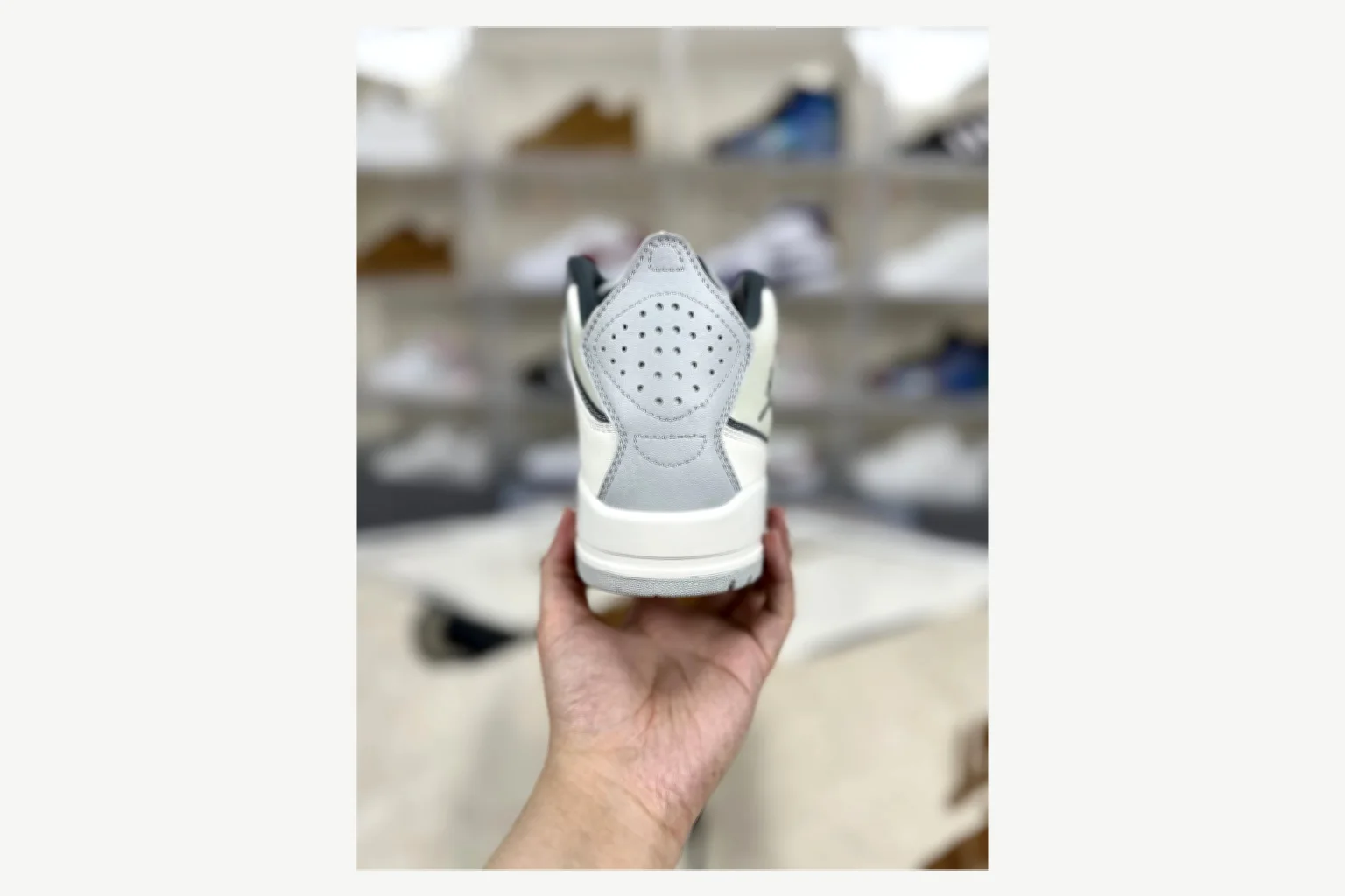 Jordan Courtside 23 Black Gray Mid Top comparison proof image SKU 1194924565 thumbnail 3