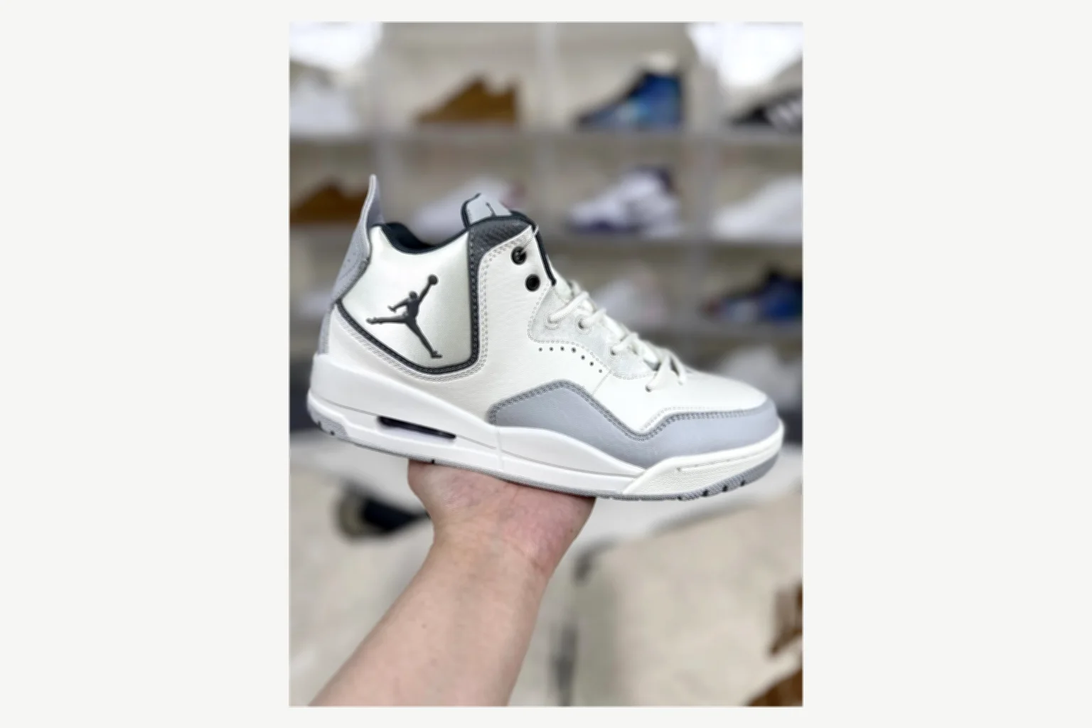 Jordan Courtside 23 Black Gray Mid Top comparison proof image SKU 1194924565 thumbnail 6