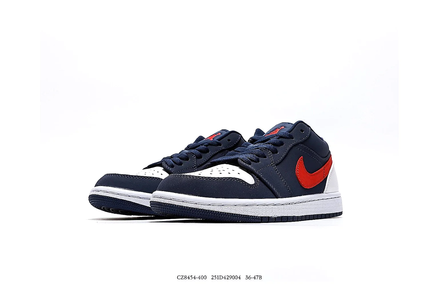 kakoscout.com Air Jordan Navy Red Jordan 1 Low 7547 Navy Red low-top product image thumbnail 4