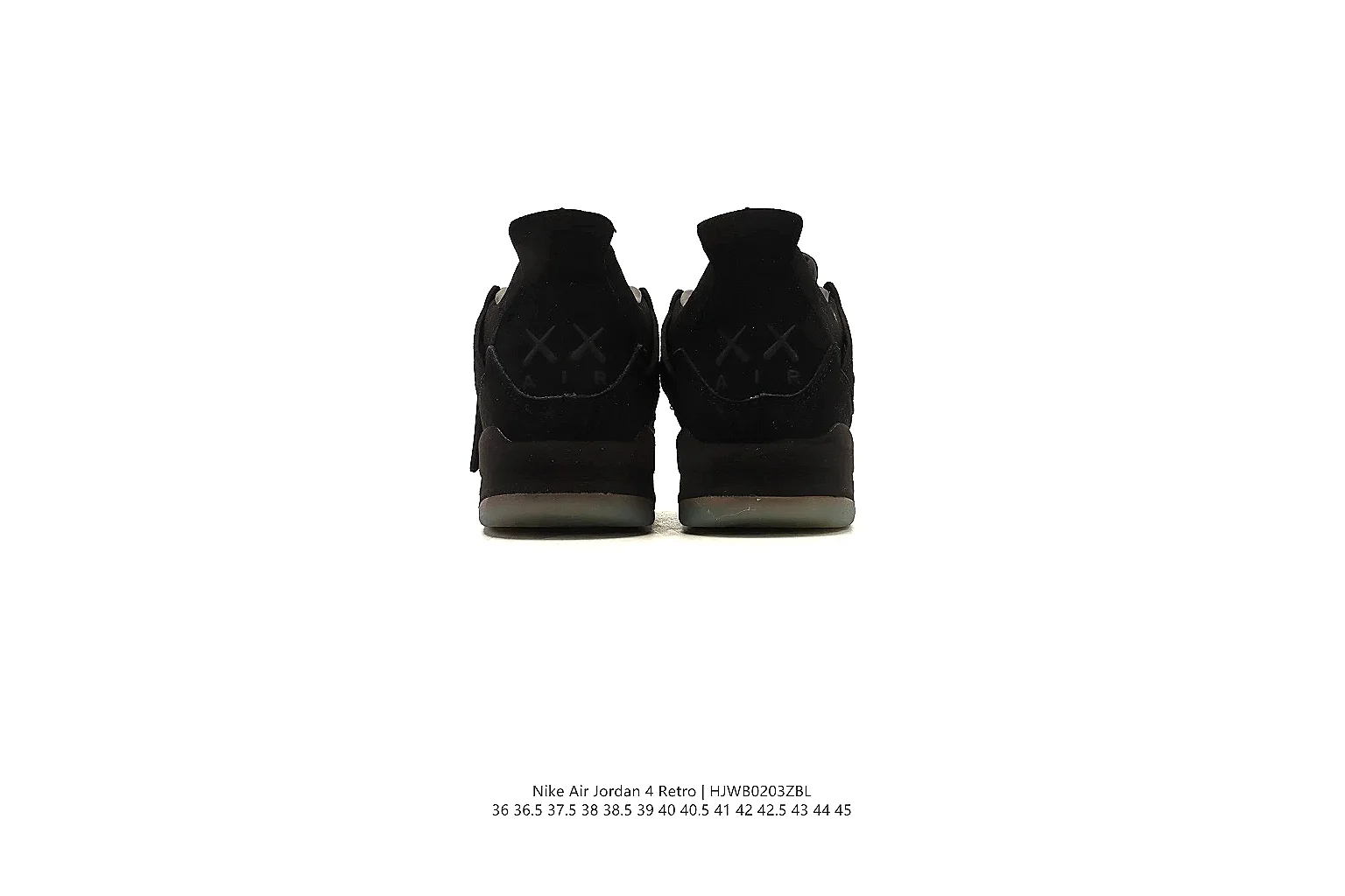 kakoscout.com Air Jordan Black Jordan 4 0354 Black mid-top product image thumbnail 4