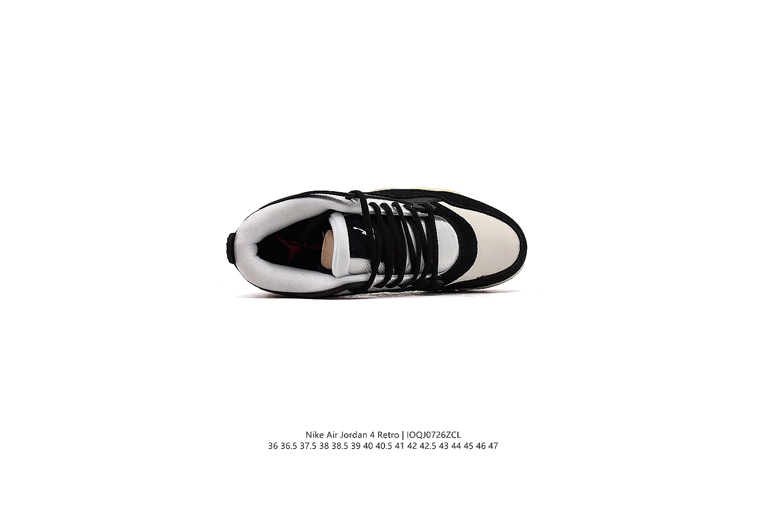kakoscout.com Air Jordan Black Cream Jordan 4 1121 Black Cream mid-top product image thumbnail 3