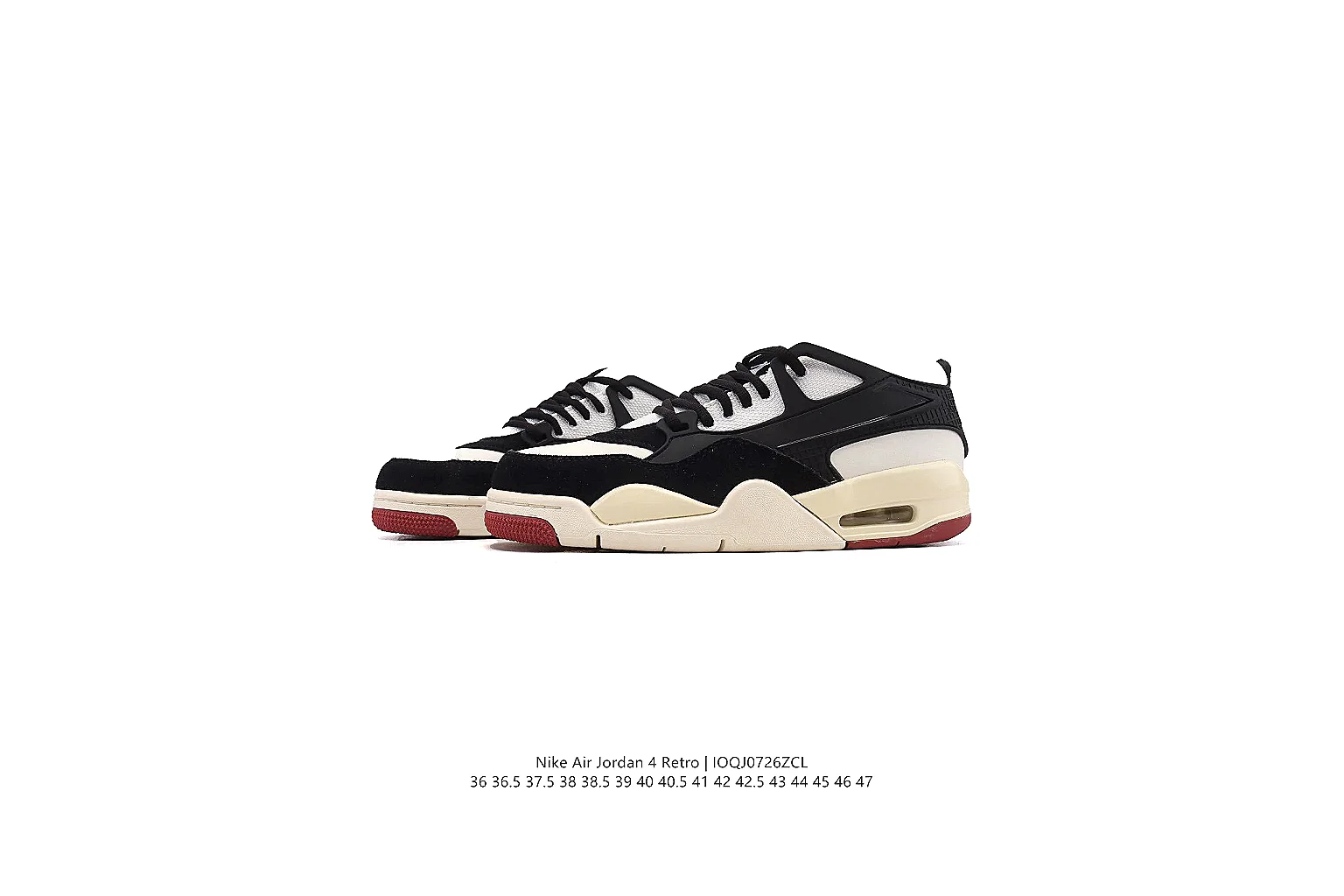 kakoscout.com Air Jordan Black Cream Jordan 4 1121 Black Cream mid-top product image thumbnail 6