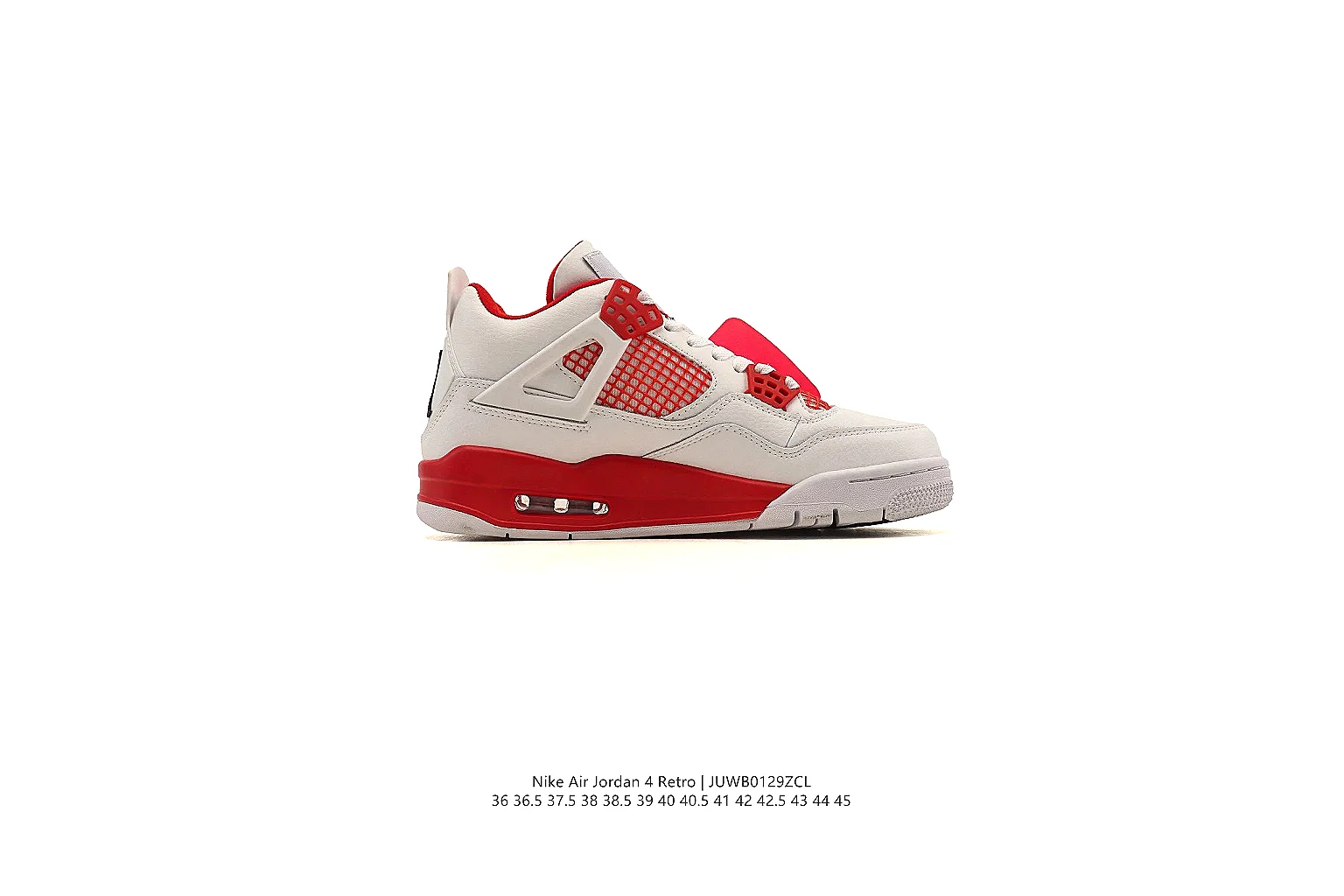 kakoscout.com Air Jordan White Red Jordan 4 0300 White Red mid-top product image thumbnail 2