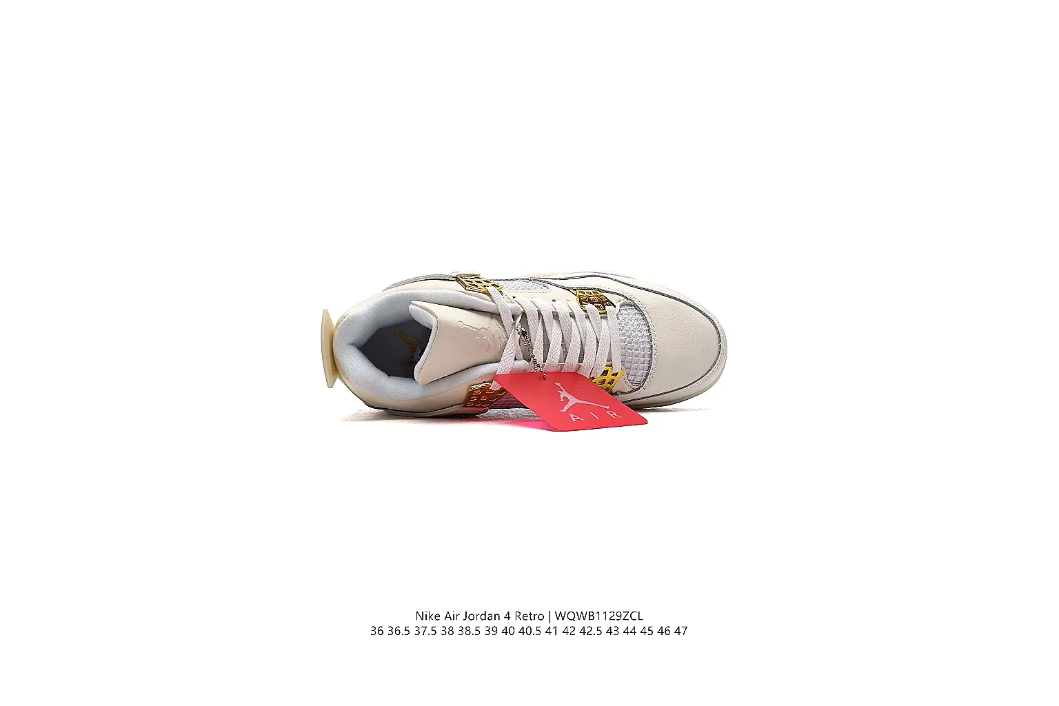 kakoscout.com Air Jordan White Red Jordan 4 0331 White Red mid-top product image thumbnail 3