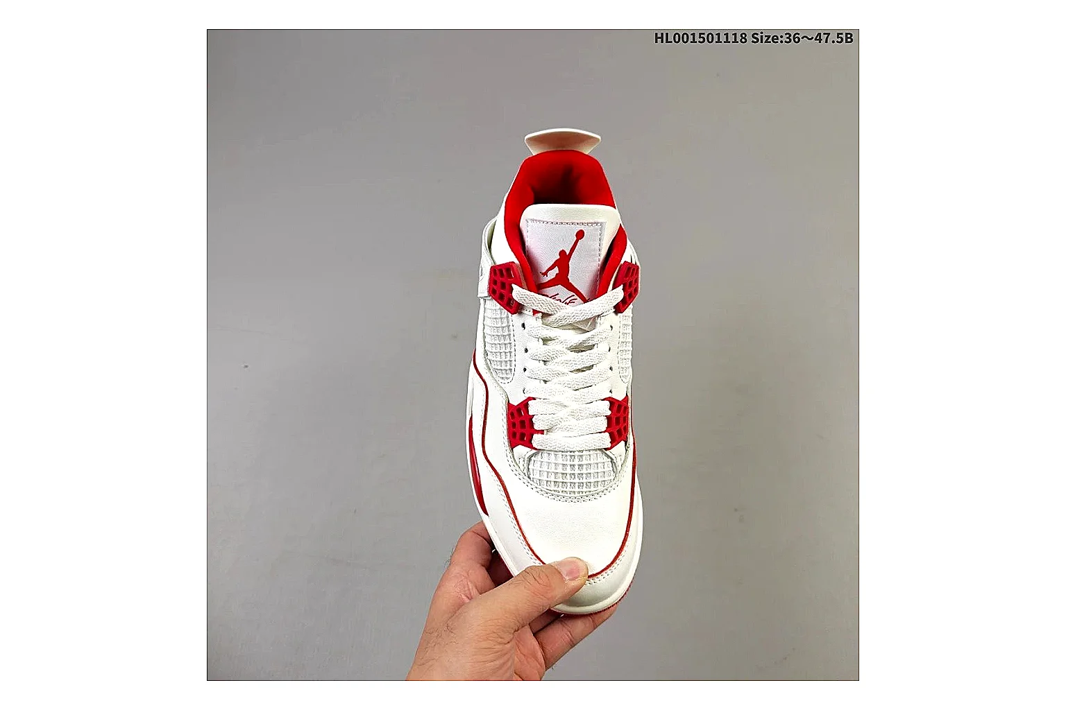 kakoscout.com Air Jordan White Red Jordan 4 9588 White Red mid-top product image thumbnail 3