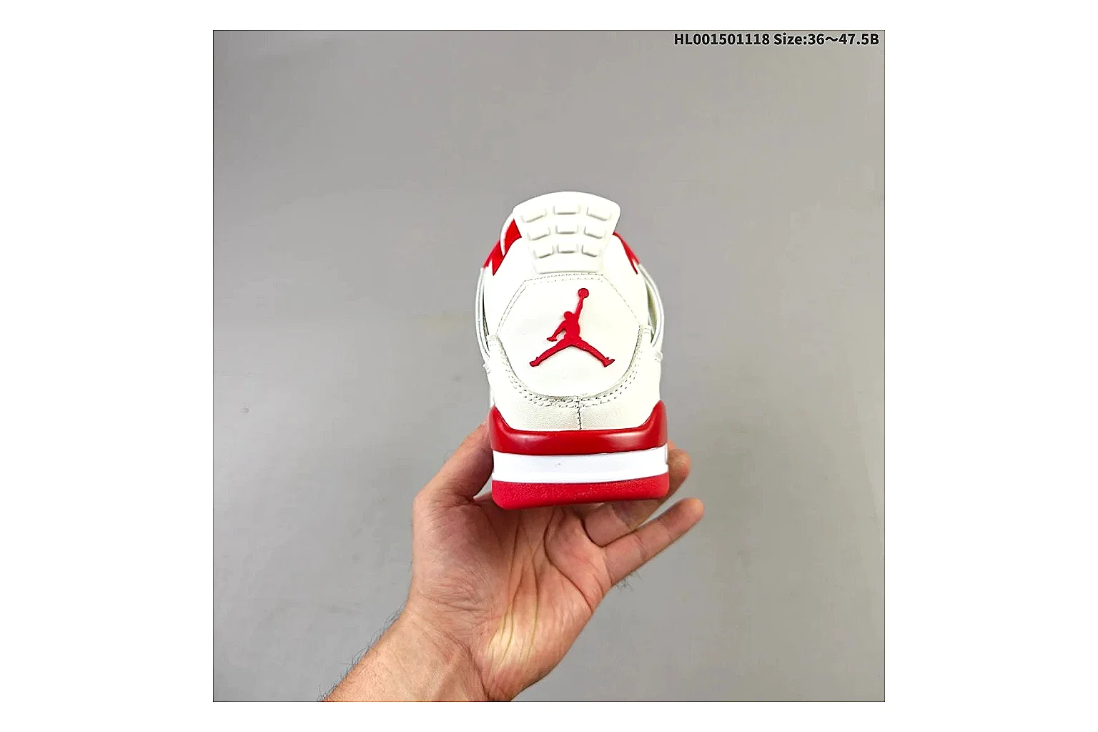 kakoscout.com Air Jordan White Red Jordan 4 9588 White Red mid-top product image thumbnail 4