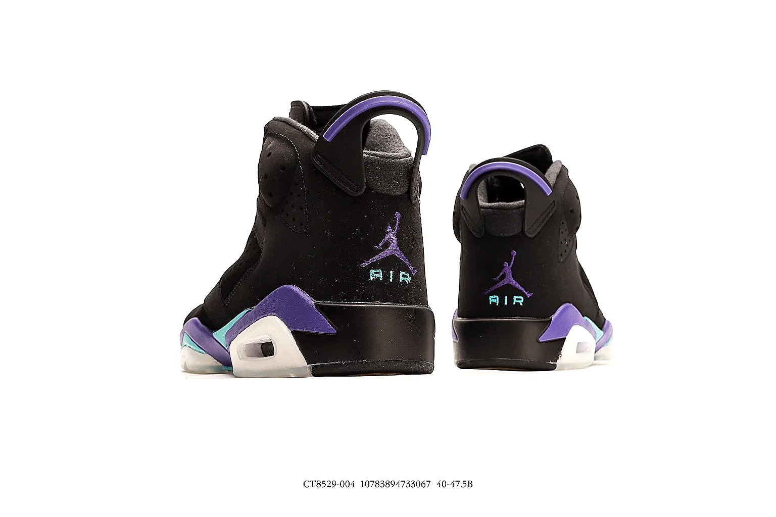 kakoscout.com Air Jordan Black Purple Jordan 6 0872 Black Purple high-top product image thumbnail 6