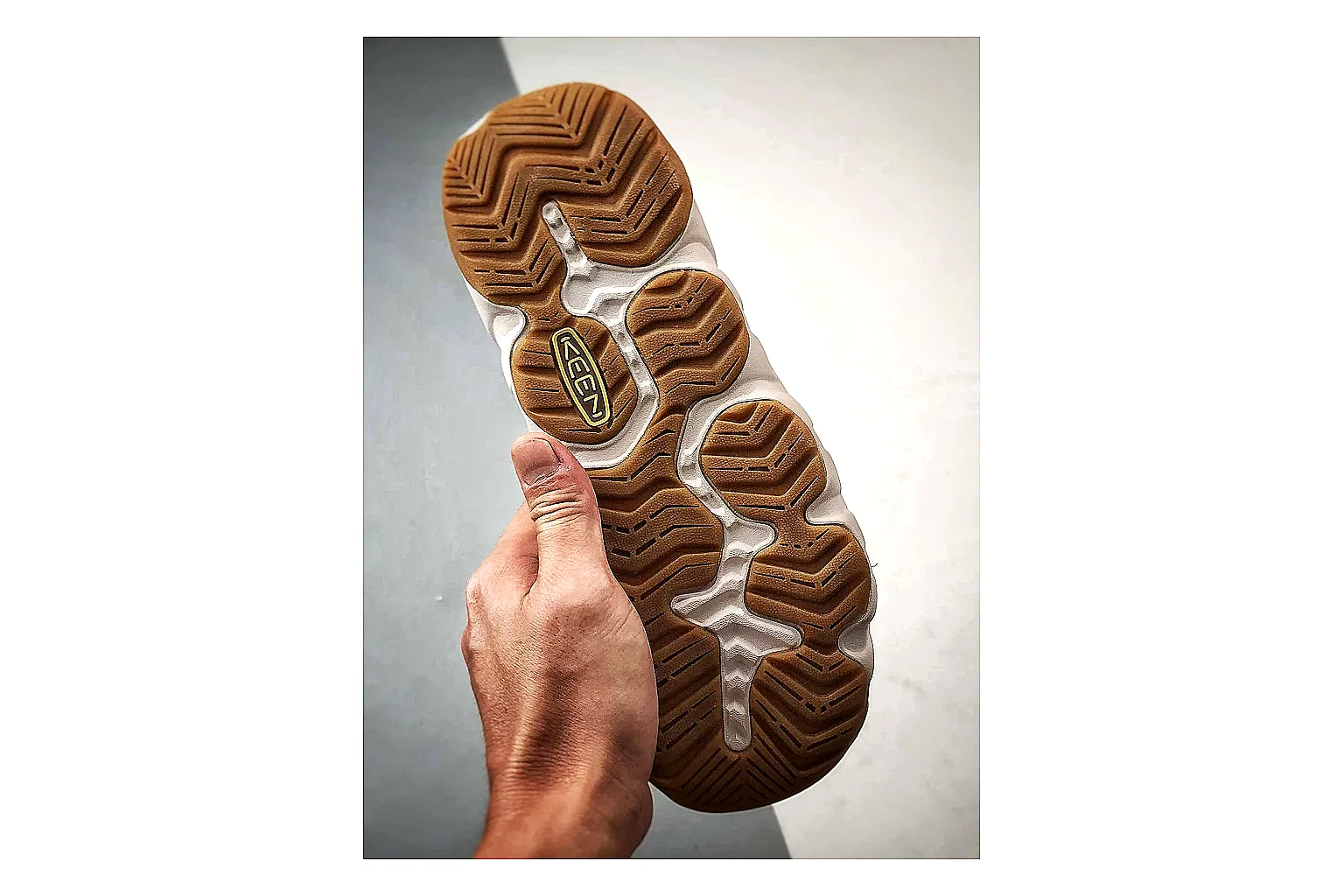 KEEN Jasper Sandal Beige Taupe comparison photo showing beige taupe suede-mesh upper, outdoor sandal openings, protective toe area, and trail-casual sole thumbnail 5