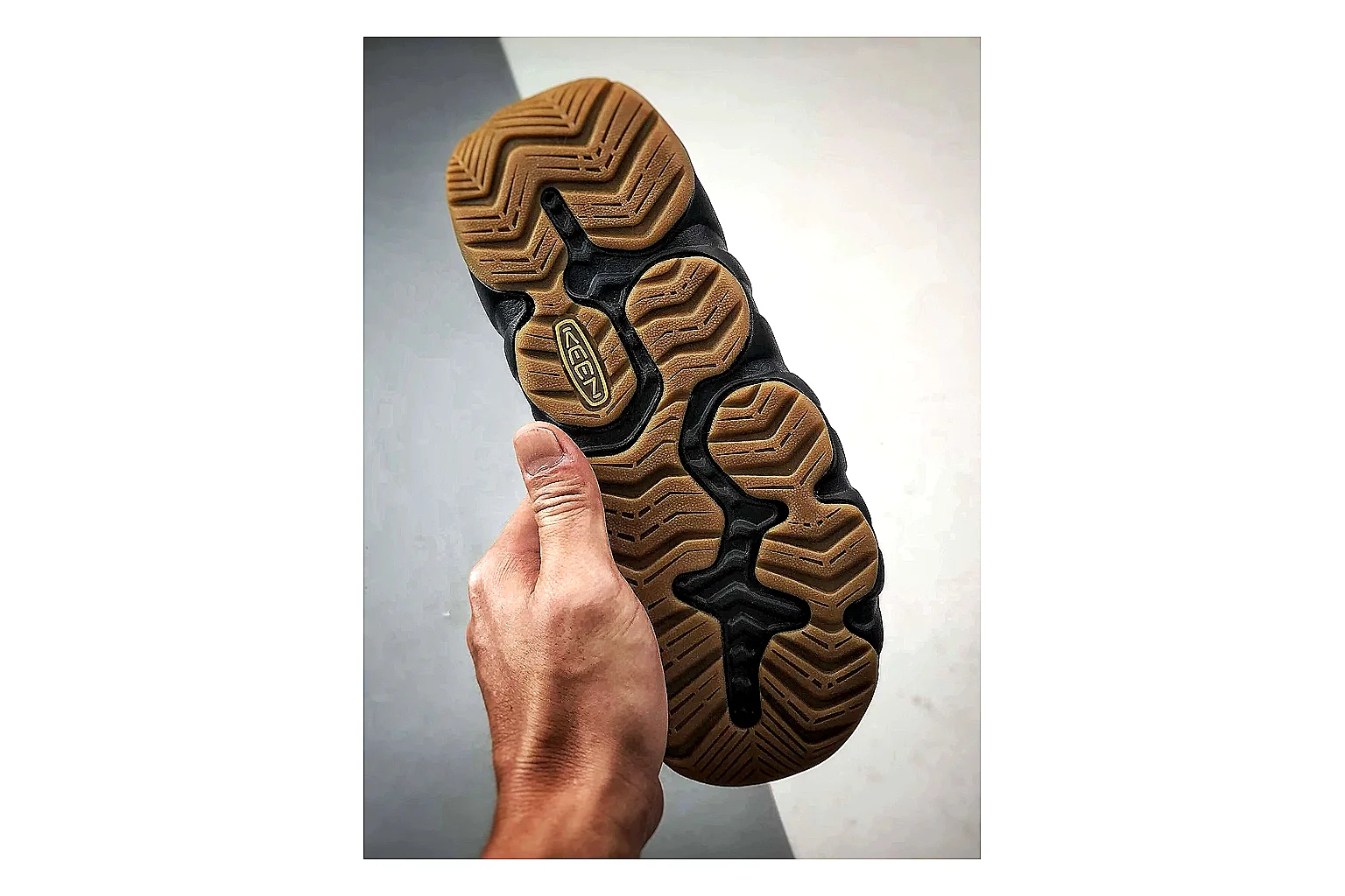 KEEN Jasper Sandal Black Brown comparison photo showing black brown suede-mesh upper, outdoor sandal shape, protective toe area, and rugged trail sole thumbnail 5