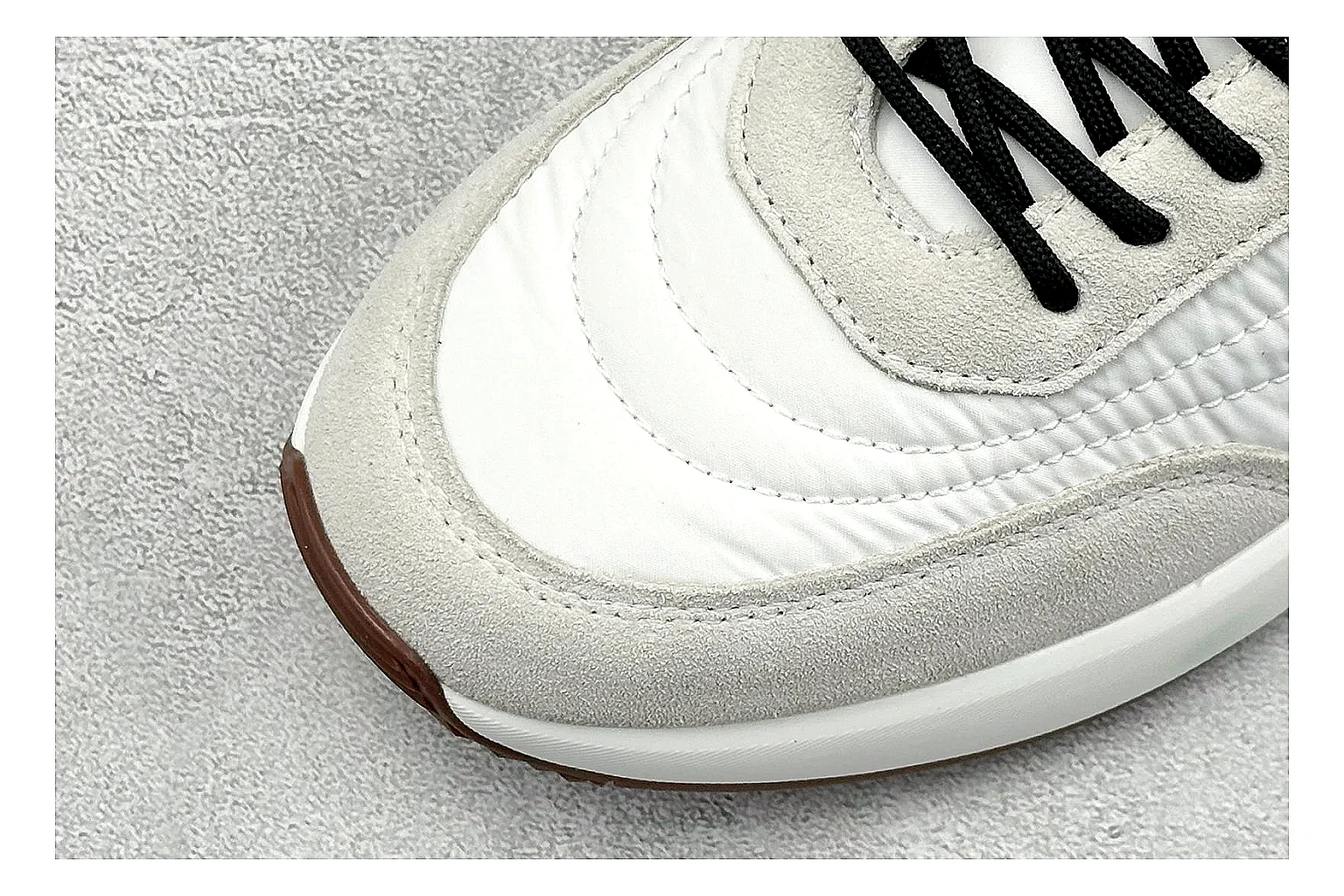 Loro Piana Week-End White comparison image with white leather upper, gum outsole, low clean profile, and restrained casual detailing thumbnail 5