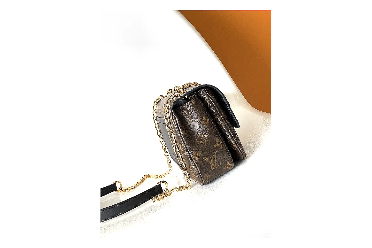 kakoscout.com Louis Vuitton Brown Monogram Mini Pochette 0801 Brown Monogram mini-crossbody product image thumbnail 2