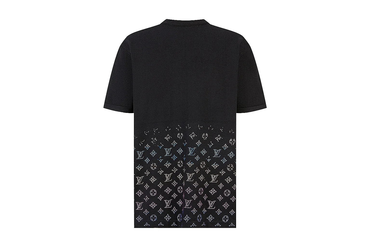 kakoscout.com Louis Vuitton Black Monogram Hem Tee 0225 Black short-sleeve-tee product image thumbnail 2