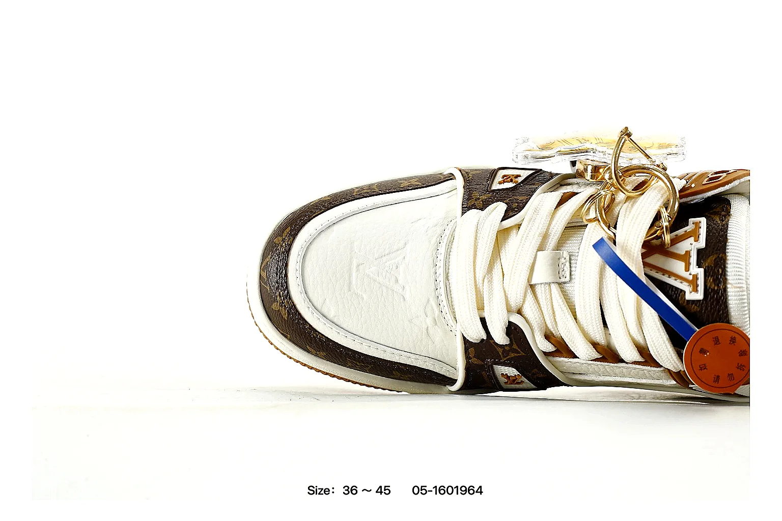 kakoscout.com Louis Vuitton White Brown Trainer 3852 White Brown low-top product image thumbnail 4