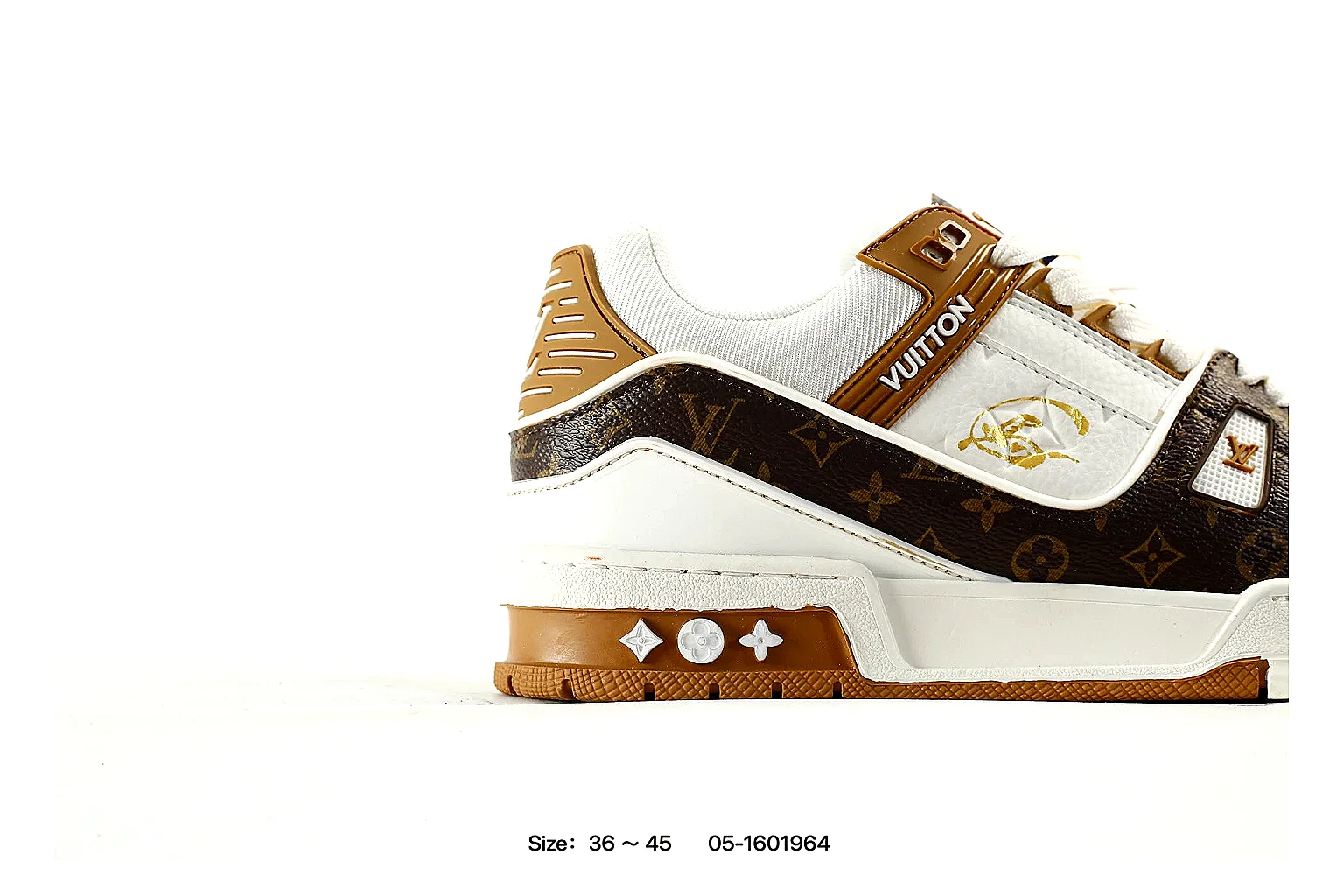 kakoscout.com Louis Vuitton White Brown Trainer 3852 White Brown low-top product image thumbnail 6
